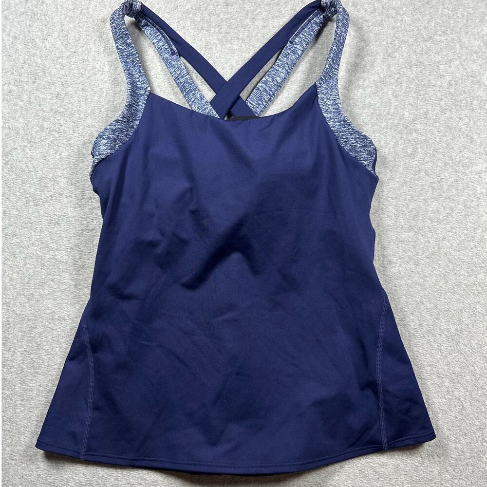 Lululemon Core Kicker Tank Top Women's Est 4/6 Blue Crossback Activewear
